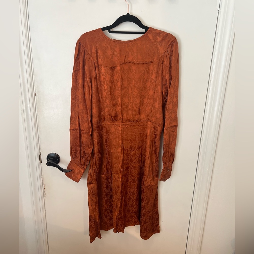 Copper Long Sleeve Dress